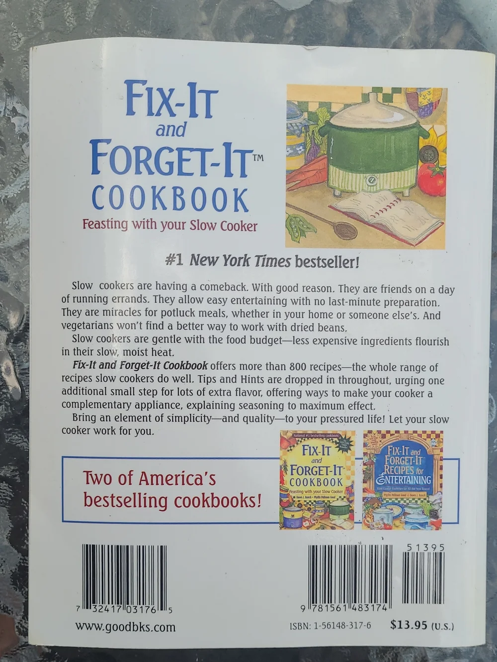 Fix-It and Forget-It Cookbook Crockpot Recipe Book